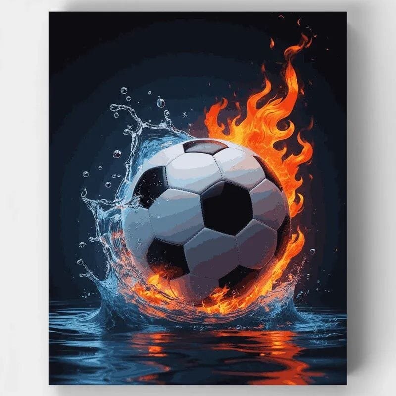 Cuadro canvas con diseño deportivo